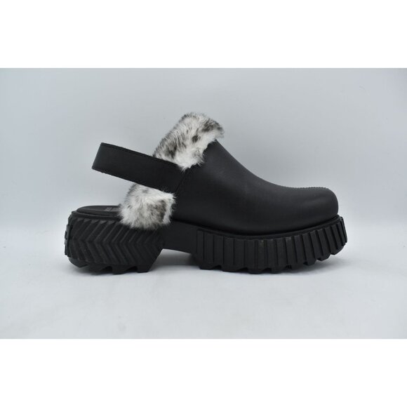 Sorel Womens Size 9 ONA AVE Black Sea Salt Leather Slip On Mules Clogs Shoes - Picture 6 of 13